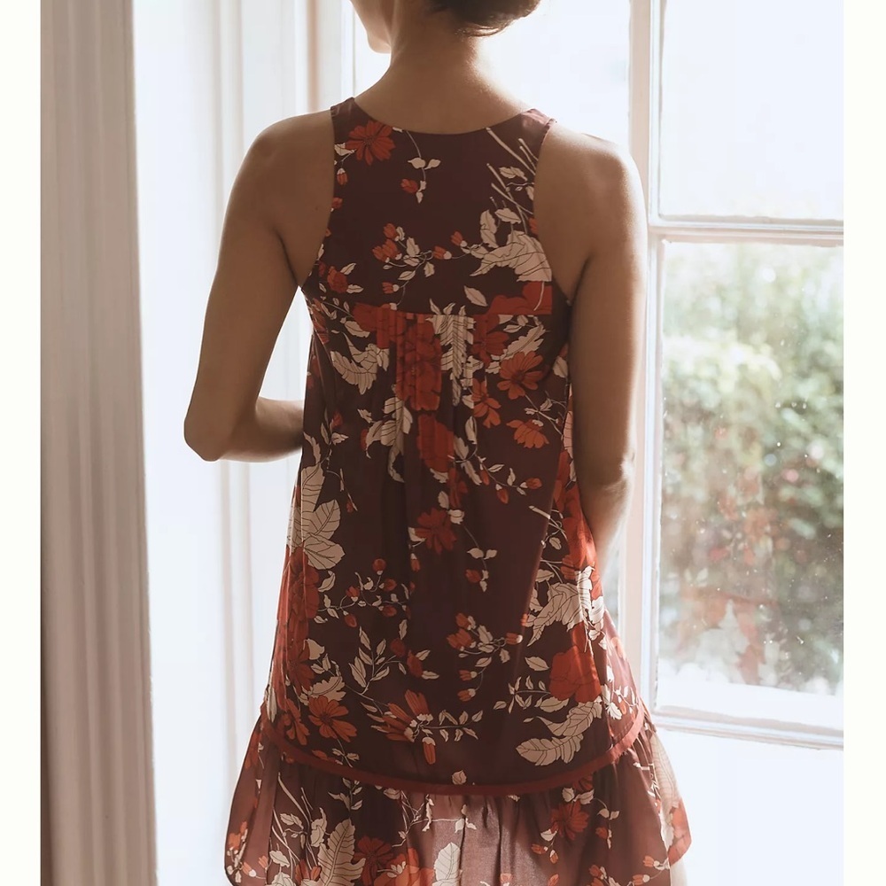 Anthropology Tiny Moonrise Ruffled dress.  NWT SZ S - Picture 9 of 10